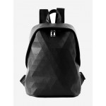 Rhombus Textured PU Backpack