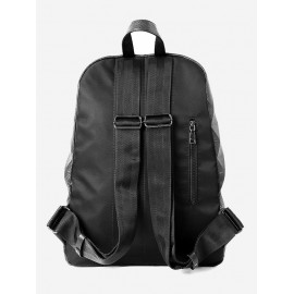 Rhombus Textured PU Backpack