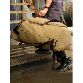 Large Capacity Canvas Backpack Travel Bag