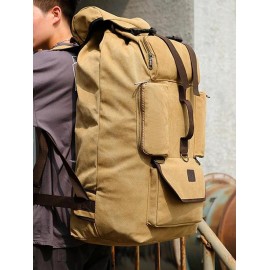 Large Capacity Canvas Backpack Travel Bag