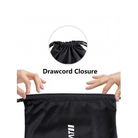 Simple Style Letter Pattern Waterproof Drawstring Studentss Foldable Backpack for Men and Women