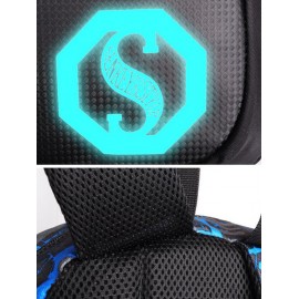 Graphic Pattern USB Charging Port Design Luminous Backpack