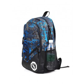 Graphic Pattern USB Charging Port Design Luminous Backpack