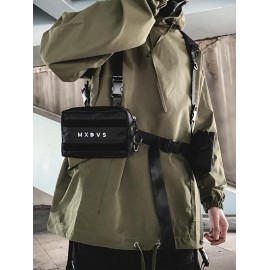 UNISEX Multifunction Hip-hop Techwear Harness Cargo Vest Chest Bag Streetwear Tactics Waist Pack