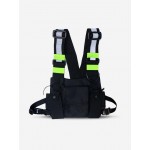 Multi-pocket Reflective Hip Hop Streetwear Chest Pack Tactical Harness Vest Chest Bag