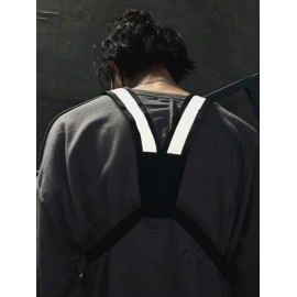 Multi-pocket Reflective Hip Hop Streetwear Chest Pack Tactical Harness Vest Chest Bag