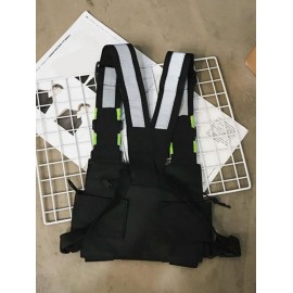 Multi-pocket Reflective Hip Hop Streetwear Chest Pack Tactical Harness Vest Chest Bag