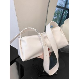 Slouchy Solid Shoulder Bag