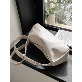 Slouchy Solid Shoulder Bag