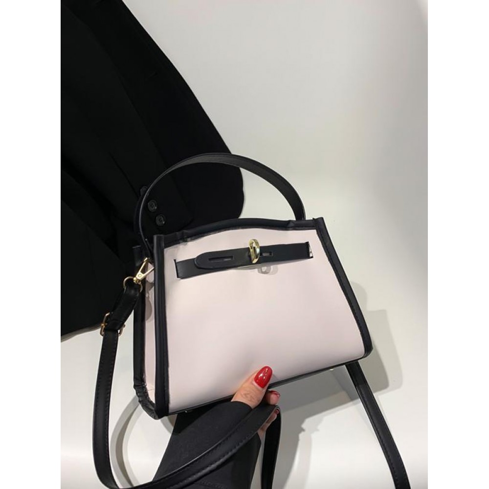 Colorblock Tote Crossbody Bag