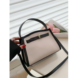 Colorblock Tote Crossbody Bag