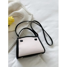 Colorblock Tote Crossbody Bag