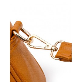 Tassels Decor Zipper Crossbody Bag