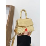 Mini Embossed Solid Crossbody Bag