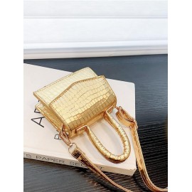 Mini Embossed Solid Crossbody Bag