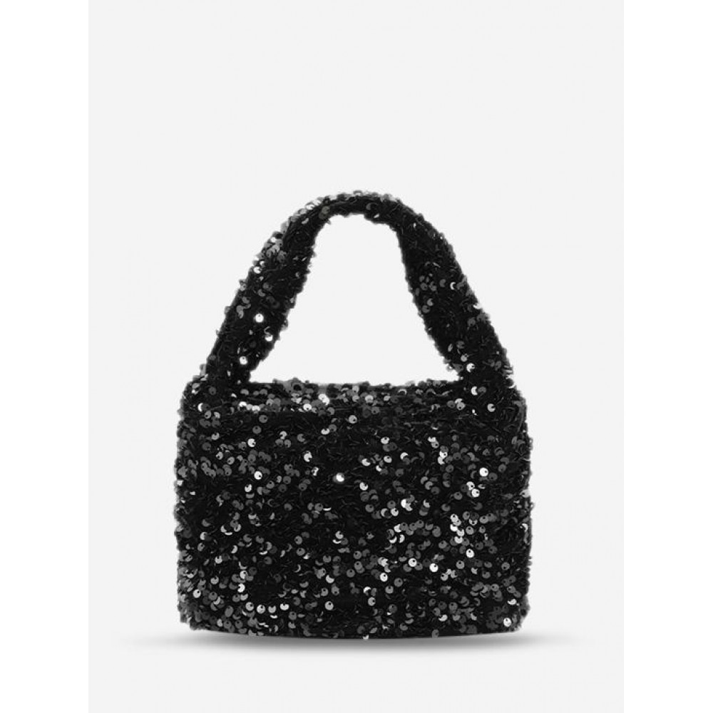 Shine Sparkly Sequined Party Tote Handbag