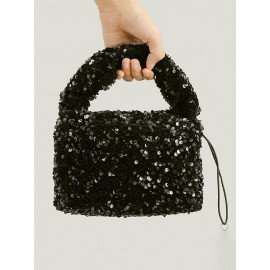 Shine Sparkly Sequined Party Tote Handbag