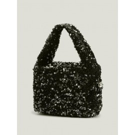 Shine Sparkly Sequined Party Tote Handbag