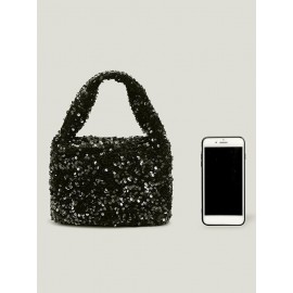 Shine Sparkly Sequined Party Tote Handbag