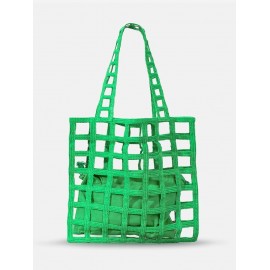 Fishnet Tote Bag with Clutch Purse