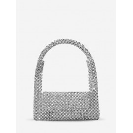 Beading Foldover Evening Party Shoulder Bag