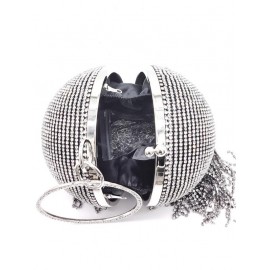 Ball Shape Rhinestones MinaudiÃ¨re Clutches Evening Party Bag